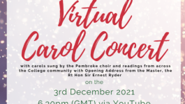 FREE Virtual Carol Concert @ Pembroke via YouTube (Friday 12/3 at 1:30 EST)