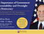JOIN US May 10th — The Importance of Govt Accountability & Oversight for Democracy (Glen Fine ’79 fmr US Inspector General, Depts of Justice and Defense)